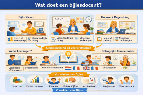 Wat doet een bijlesdocent